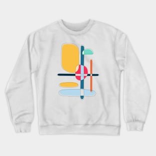 Minimalist Abstract Shapes Art I Crewneck Sweatshirt